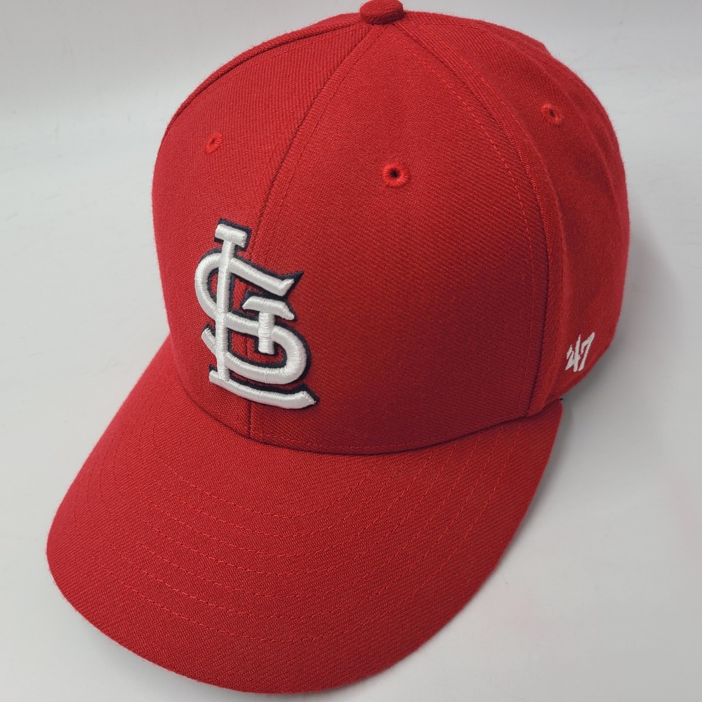 St Louis Cardinals Hat Adjustable 47 Brand MVP Red MLB Baseball Wool Blend Men